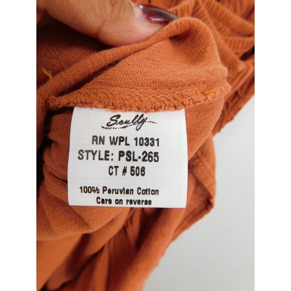 Scully Cantina Collection Empire Waist High Low Dress In Ginger Size XL Western - Picture 8 of 9